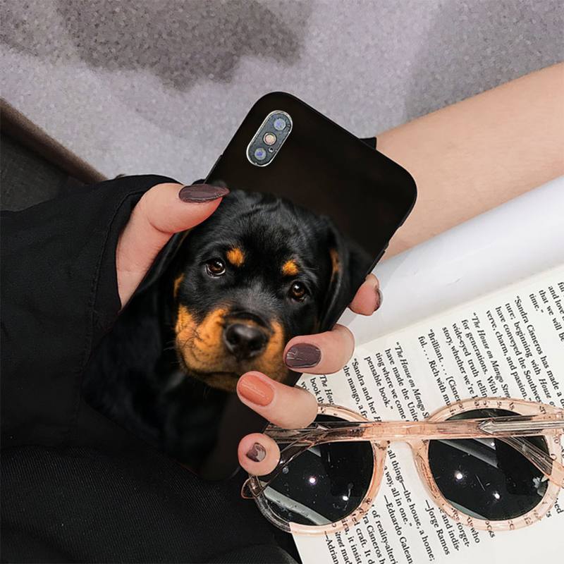Θήκη τηλεφώνου MaiYaCa Cute Rottweiler Dog για iPhone 11 12 13 Mini Pro Max 8 7 6 6S Plus X 5 S SE 2020 XR XS 10
