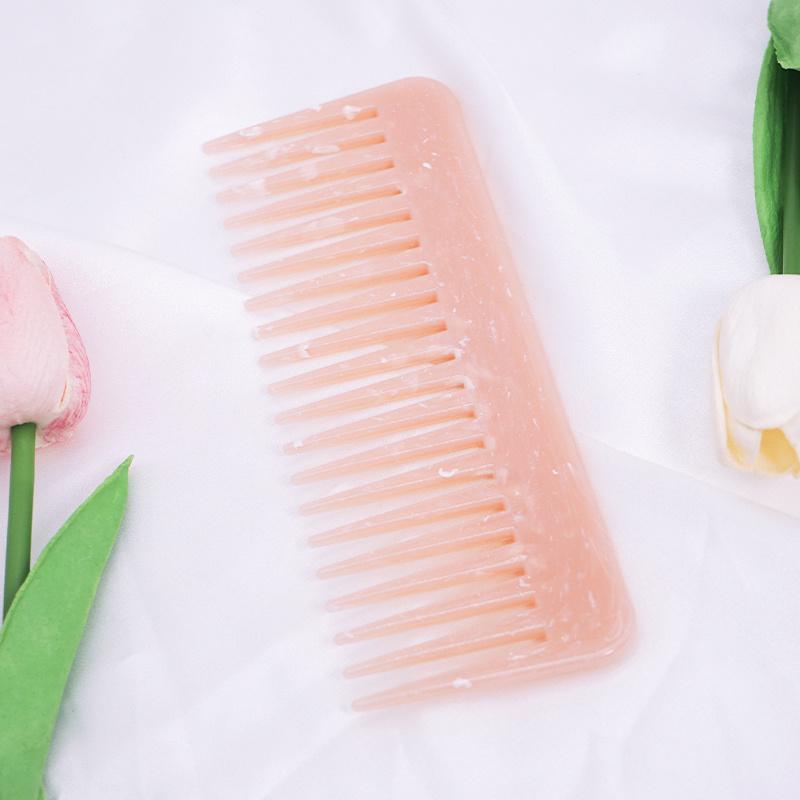 

Large Anti-Static Detangle Comb for Long and Curly Hair - Wide Tooth Hair Comb for Shampooing and Styling розовый