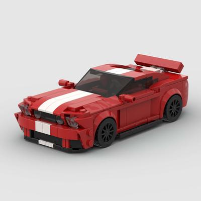 Autos Rennfahrer Bausteine Klassische Steine Stadtfahrzeug Kinderspielzeug Supercar Technik Moc GT500 Generation 5