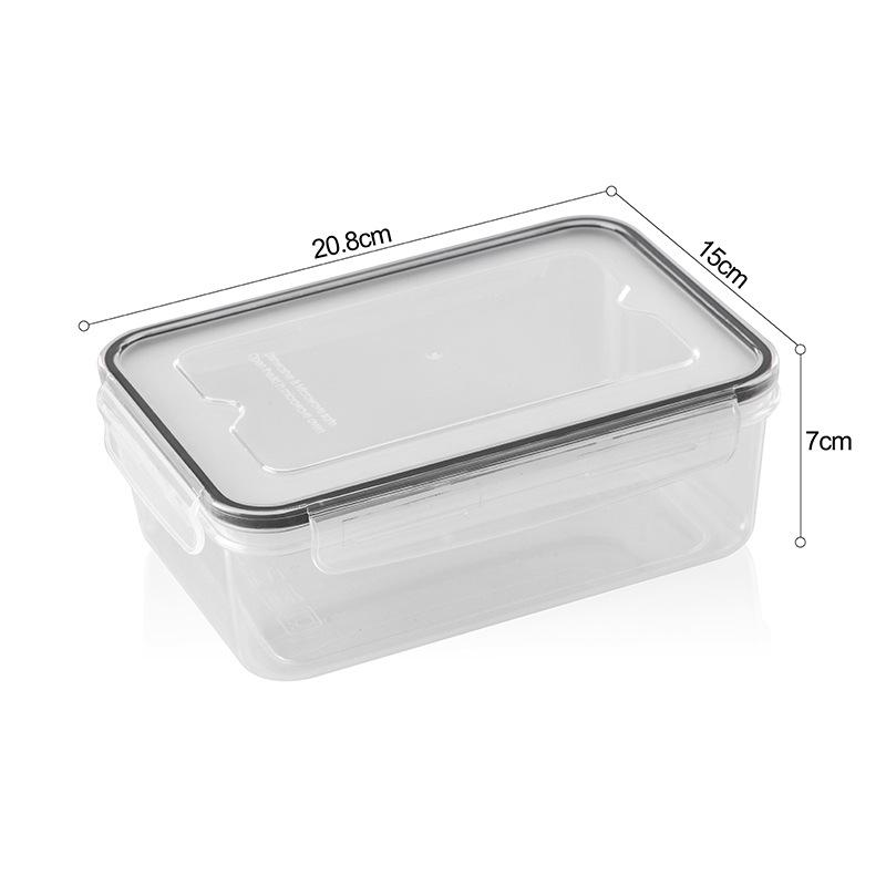 Kitchen Refrigerator Transparent PP Plastic Food Storage and Preservation Box