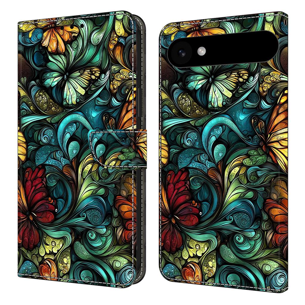 For iPhone 17 Air Wallet Case Pattern Printing PU Leather Flip Stand Phone Cover