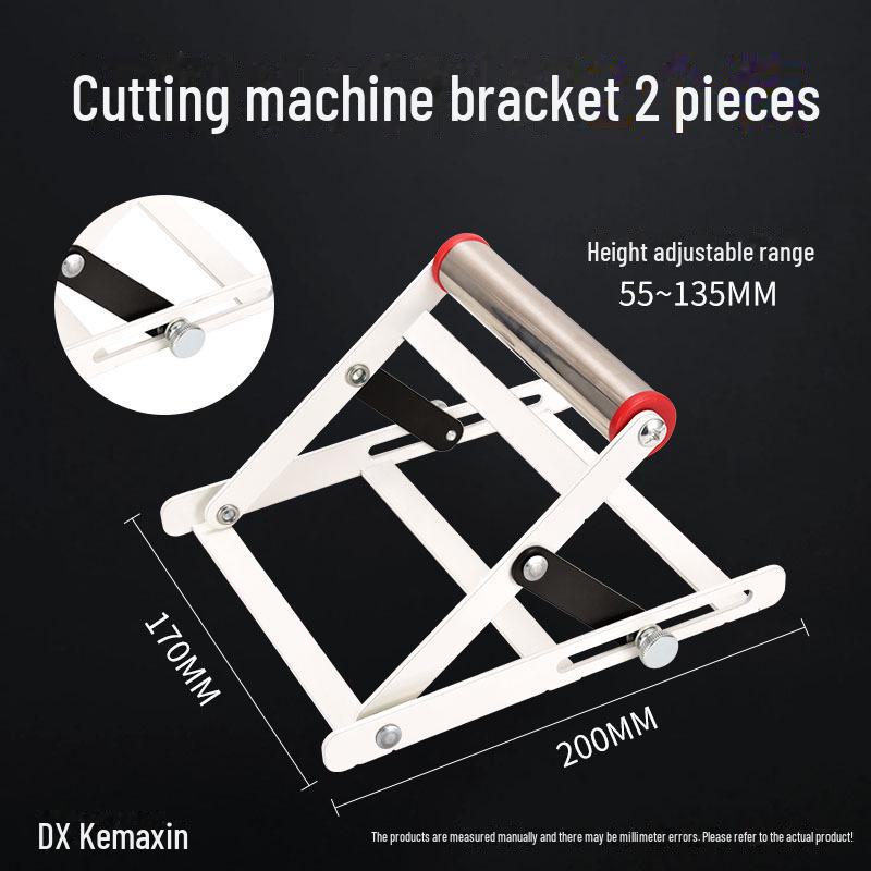 Adjustable Lifting Stainless Steel Cutting Machine Bracket, Foldable Support Frame for Unloading.