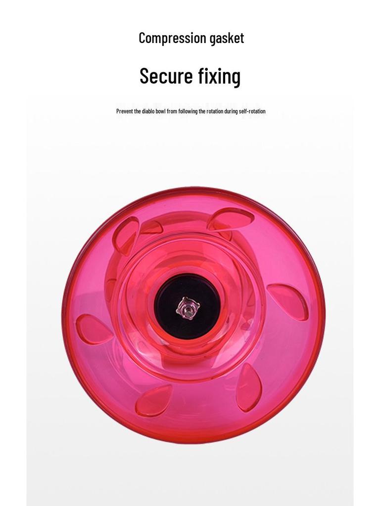 Beginner Student Diabolo Set with Three/Five-Bearing, Bell & Luminous Double-Head