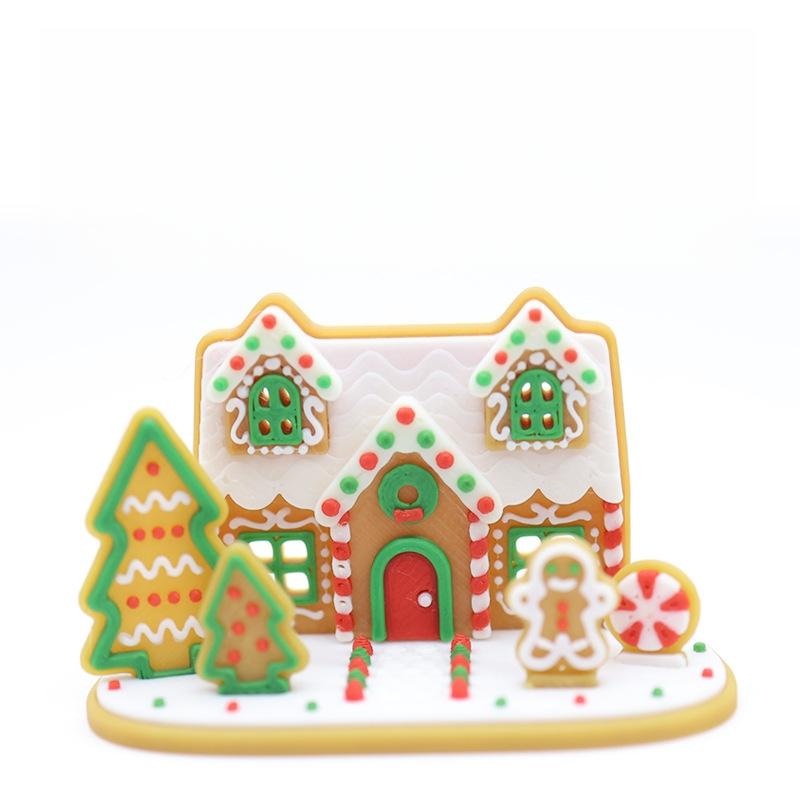 

1шт 1:12 Різдвяних Декорацій для Лялькового Будиночка Пряничний Чоловічок Святкова Сцена Декор Мікро Ландшафтні Прикраси Різдвяні Подарунки