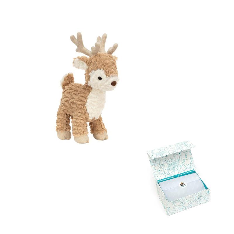 Jellycat Farm Animal Series Miz Reindeer Cute Doll Plush Doll 25cm/36cm Height