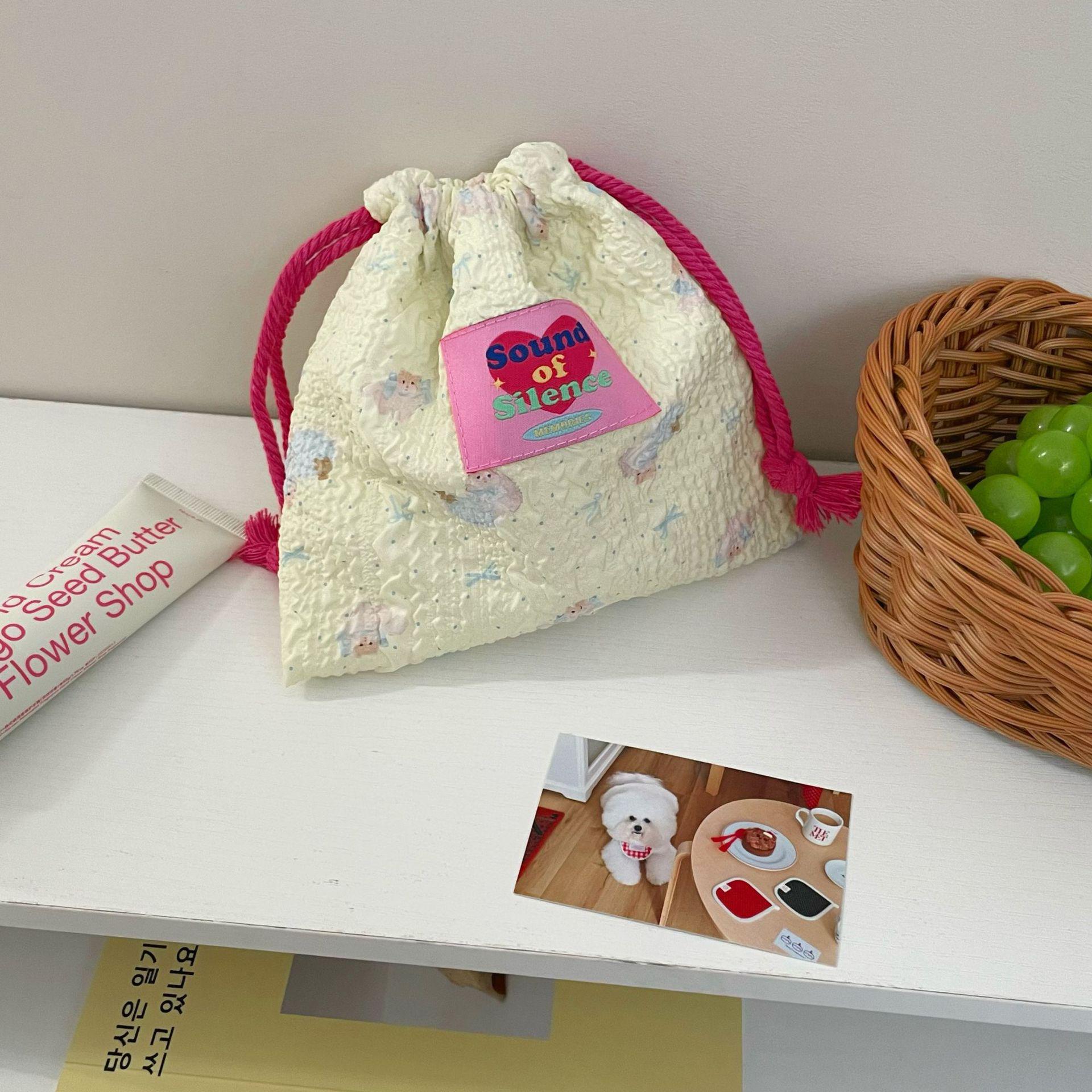 

Девичья Нишевая Милая Сумка-мешок на шнурке для хранения губной помады из пеноматериала