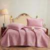 Luxury Velvet Quilt and Bedspread Set: Three-Piece High-End European Style with Multifunctional Bed Sheet and Blanket
