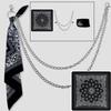 Schmuck Hip Hop Quadratisches Halstuch Kette an Jeans Koreanisches Streetwear Quadratisches Halstuch Hosenketten Unisex Hosen Gürtelkette