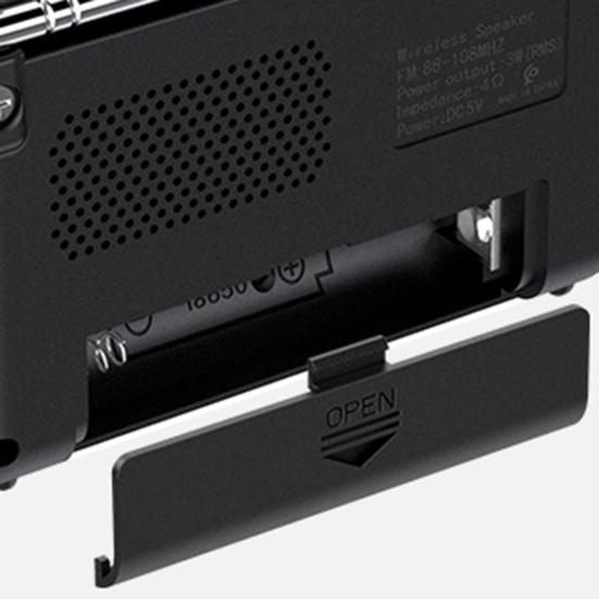 Tragbares Radio Bluetooth-kompatibler Lautsprecher Digitalanzeige Batteriebetriebenes AM/FM-Radio Drahtloser Handlautsprecher