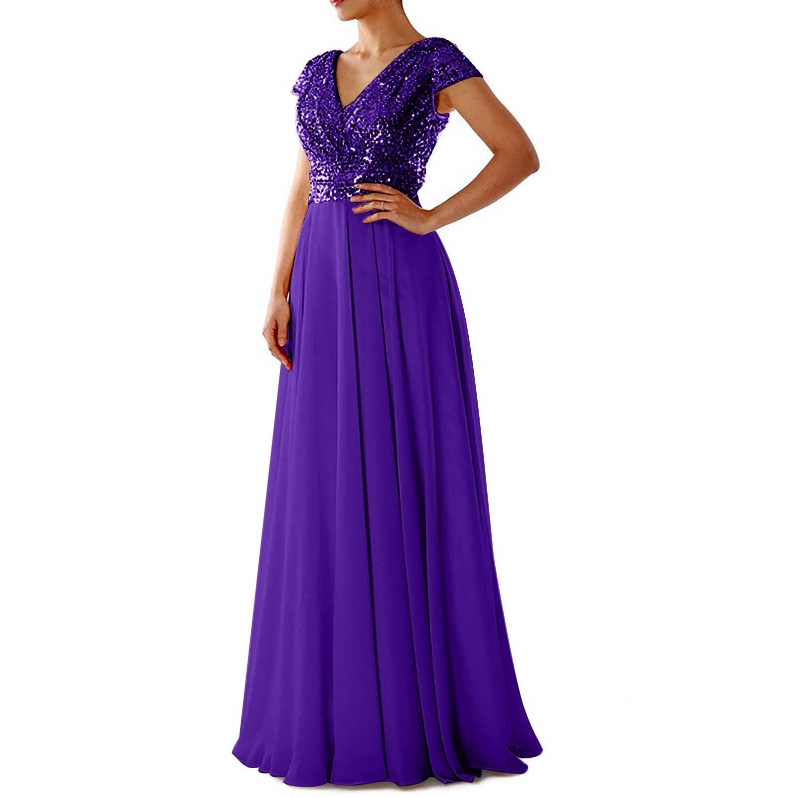 

(сонечко)Жіноча модна урочиста вінтажна мереживна вінтажна довга весільна сукня з коротким рукавом і квітковим принтом XXL фіолетовий