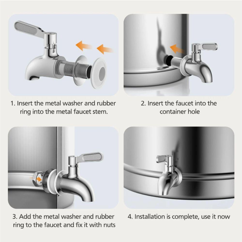 No Lead Beverage Dispenser Spigot Stainless Steel Water Dispenser Faucet Faucet Spigot Beer