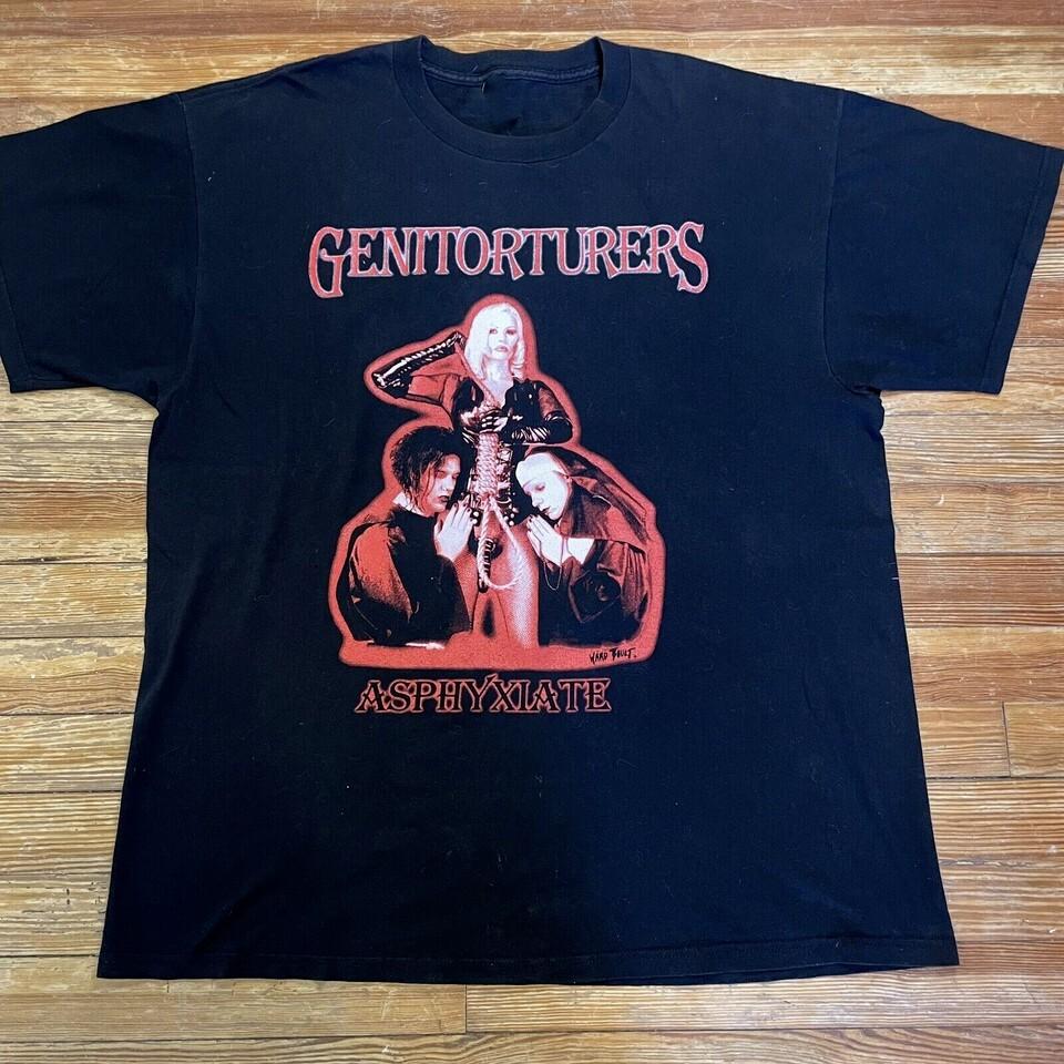 Genitorturers Band Classic Black Cotton Unisex T-shirt All Sizes ZL030 Unisex T-Shirt XL
