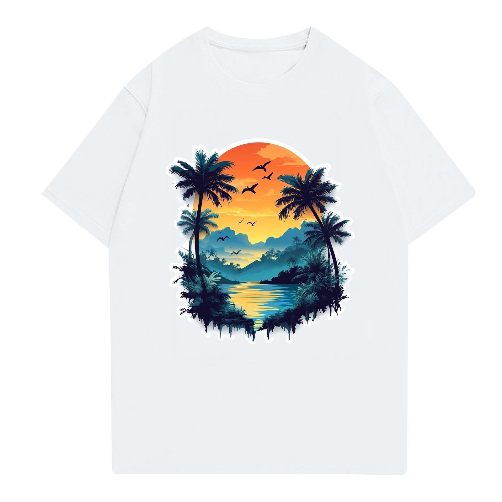 

Чоловіча сорочка зі стоячим коміром і коротким рукавом Вільна святкова сорочка для відпочинку Чоловіча XL білий