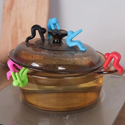 1 stücke Anti Überlauf Topf Rack Verhindert Deckel Up Mit Topf Suppe Küche Gadget Coaster Silikon Topf Deckel Halter küche Kochen Werkzeuge