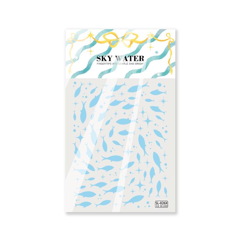 Ленточка для дневника «Небесный лазерный рыб»: Декоративные ПЭТ-наклейки в древнем стиле Сделай сам