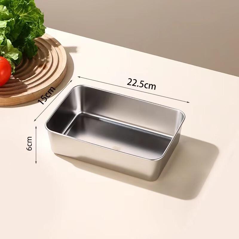 Diruien Stainless Steel Stackable Food Storage and Baking Pans