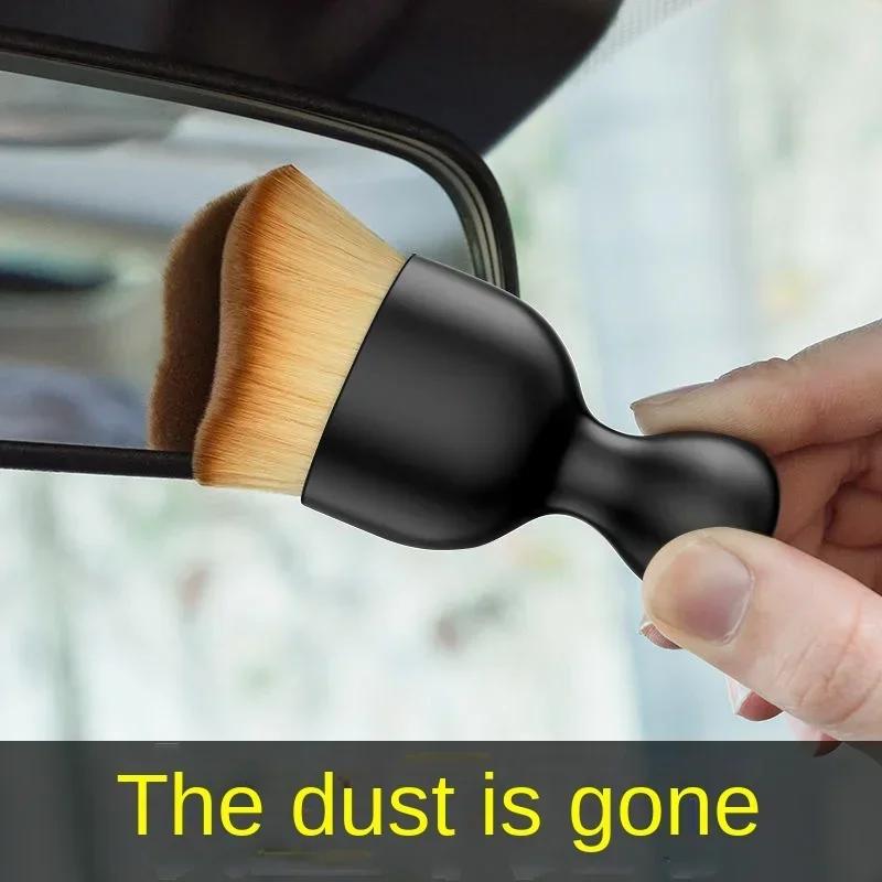 1/2Pc Car Vent Cleaning Soft Brush with Casing Car Interior Cleaning Tool Artificial Car Brush Crevice Dusting Detailing Brush