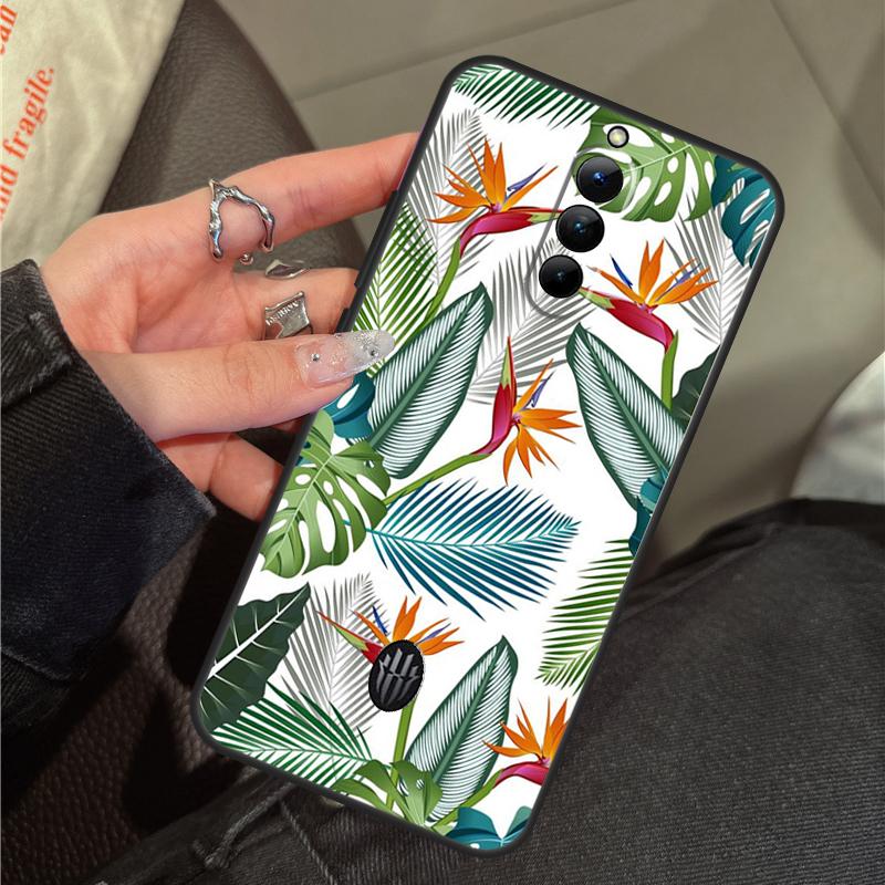 

Retro Banana Leaf Plant Case For ZTE Nubia RedMagic 11 Pro Plus 10 9 8 8S 9S 10S Pro 5G 5S 6 7 6S 7S Pro 11 Air Cover Red Magic 7S Pro