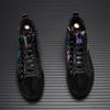 New Luxury Designer Men High Tops Rhinestone Platform Shoes Causal Flats Moccasins Rock Punk Walking Sneakers Tenis Masculino