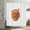 Modern Abstract Tiger Shower Curtain Waterproof Bathroom Decor Nature Wildlife Art Print Liner Home Living Room Canvas