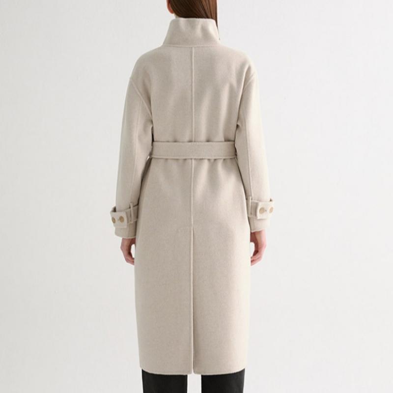  Palton cu guler înalt, lucrat manual în cașmir, She S miss, Swhcto41090 Om