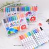 Acryl-Marker Stift Set - 12, 24 oder 48 Farben für Stoff, Keramik und Holz, Wasserdichte Farbe Stifte