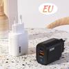 30W Multi-Port USB-C & USB Super Fast Charger with Global Plug Support