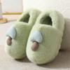thick-soled mushroom cotton slippers autumn and winter indoor non-slip parent-child household eva fluffy slippers confinement shoes