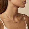 Collana in Acciaio Inossidabile Pietra Naturale Pietra Preziosa Colorata Collane a Stazione Gioielli Impermeabili da Donna