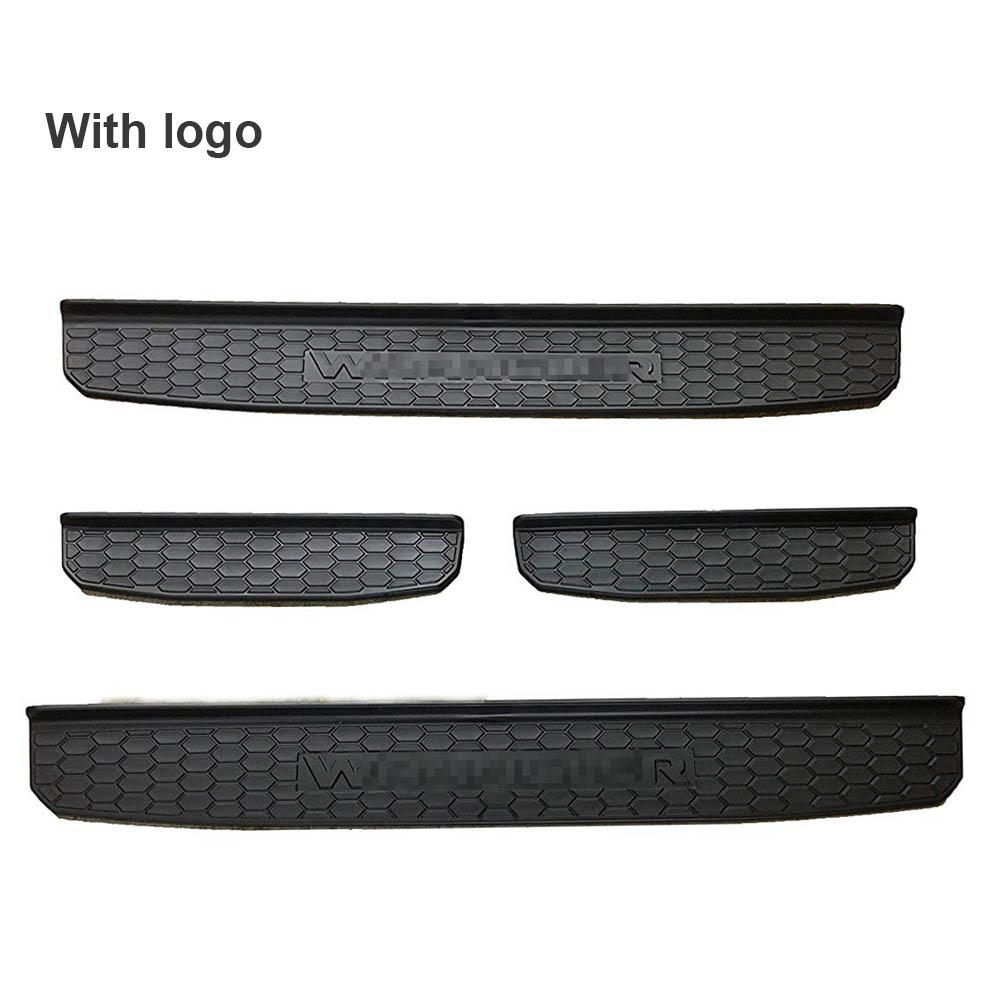 

Защитная пластина для порога внедорожного автомобиля, защитная пластина для бега, входная доска, наклейка на педаль, чехол для Jeep Wrangler JL With LOGO