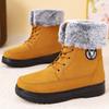 Shoes Women's Cotton Boots Winter Plus Velvet Thickened Mid-top Warm Snow Boots Pedal Cotton Shoes