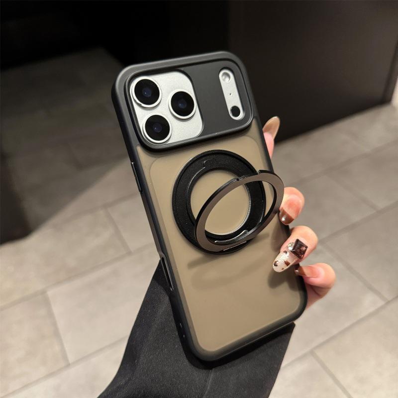 iPhone 17 Pro Max Matte Case with 360° Magnetic Stand