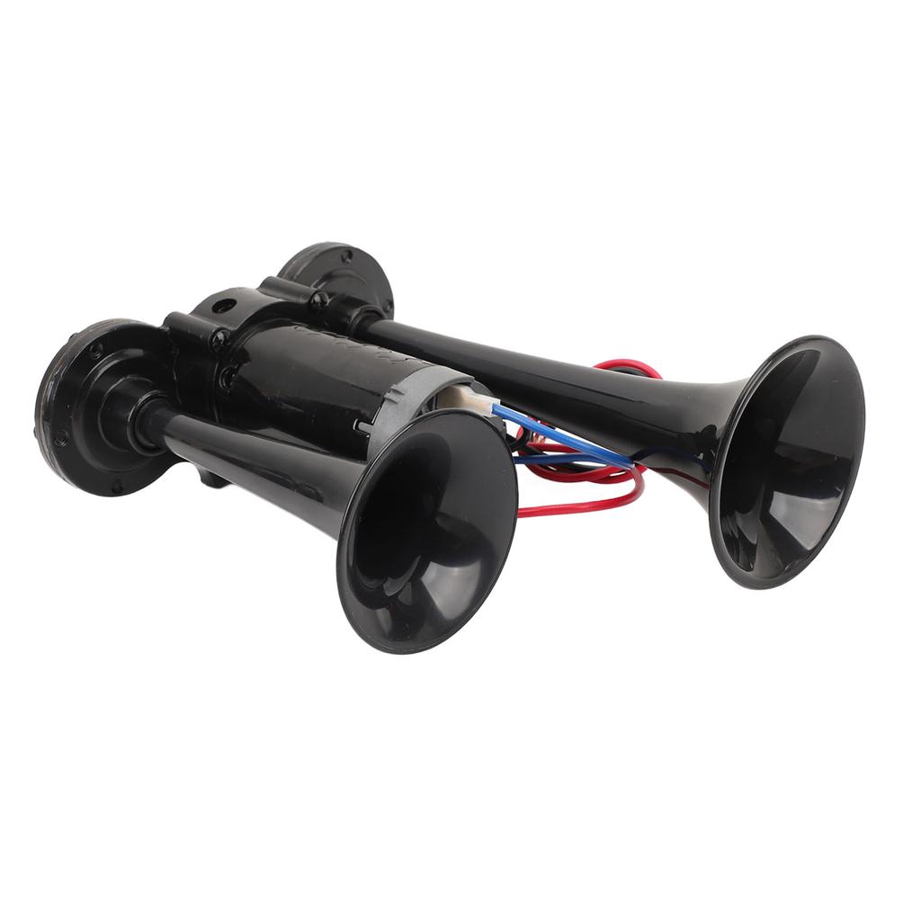 DC24V 130dB Dual Trumpet Horn Loud Sound Sturdy Easy Installation Dual Trumpet Air Horn for Truck Car Train Van Yacht