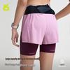 Yuebu Damen 2-in-1 Schnelltrocknende Laufshorts