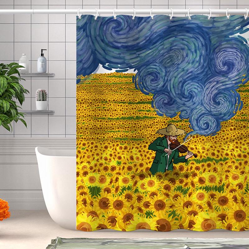 

Печатный художественный занавес для душа Yicang