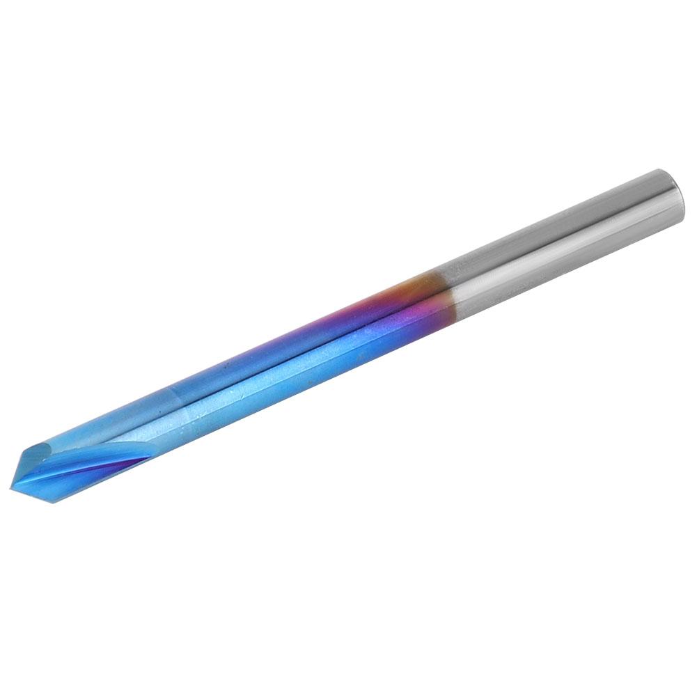 

Фреза для снятия фаски 90 градусов 2 зуба Синее покрытие Вольфрамовая сталь Твердосплав Ручной инструмент6 x 50мм