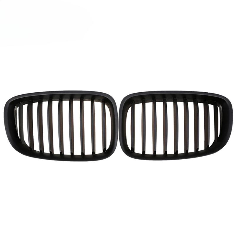 Car Front Center Kidney Grilles Grill Matte Black for BMW 5-Series F07 535iX/550i/550iX Gran Turismo 2013-2017 Facelift