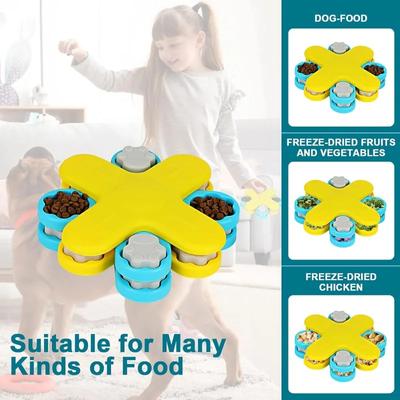 Jouet de stimulation intellectuelle pour chien Puzzle pour chien Distributeur de nourriture Jeu adapté à l'entraînement du QI des grands et petits chiens