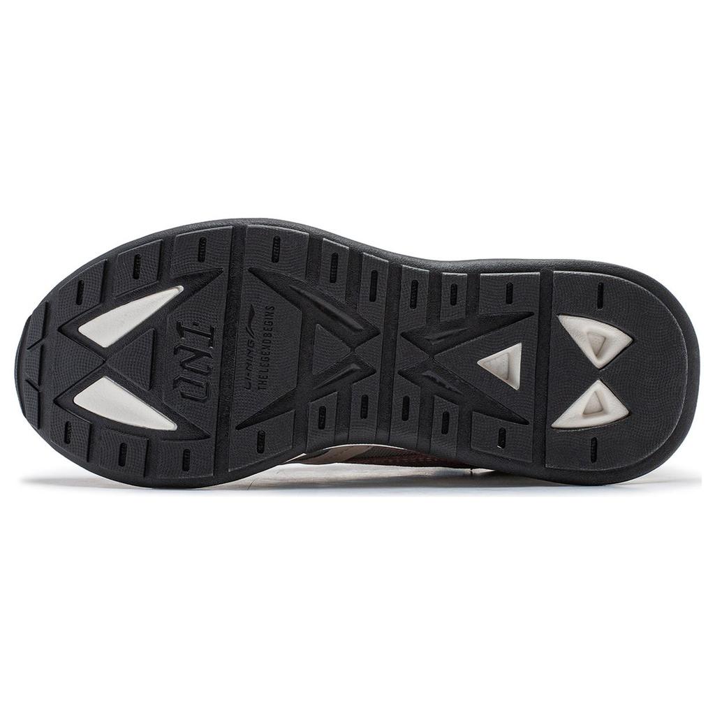 New LINING 001 Innocence V2 Casual Shoes Men's Low top Red Branch/Earth Frost Gray/Mist Apricot AGCU061-3