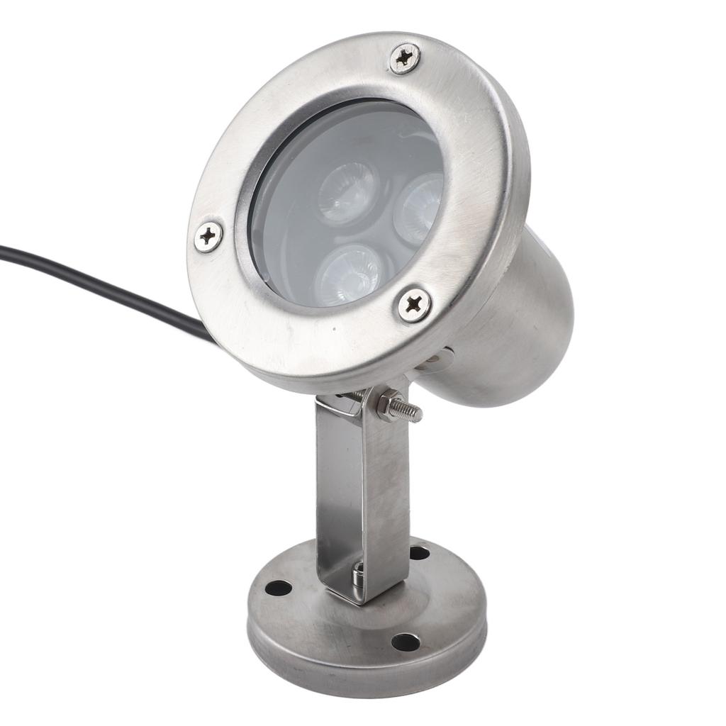 Pond Light 3W LED Stainless Steel IP68 Waterproof Energy Saving Submersible   for Fountain Underwater Pool