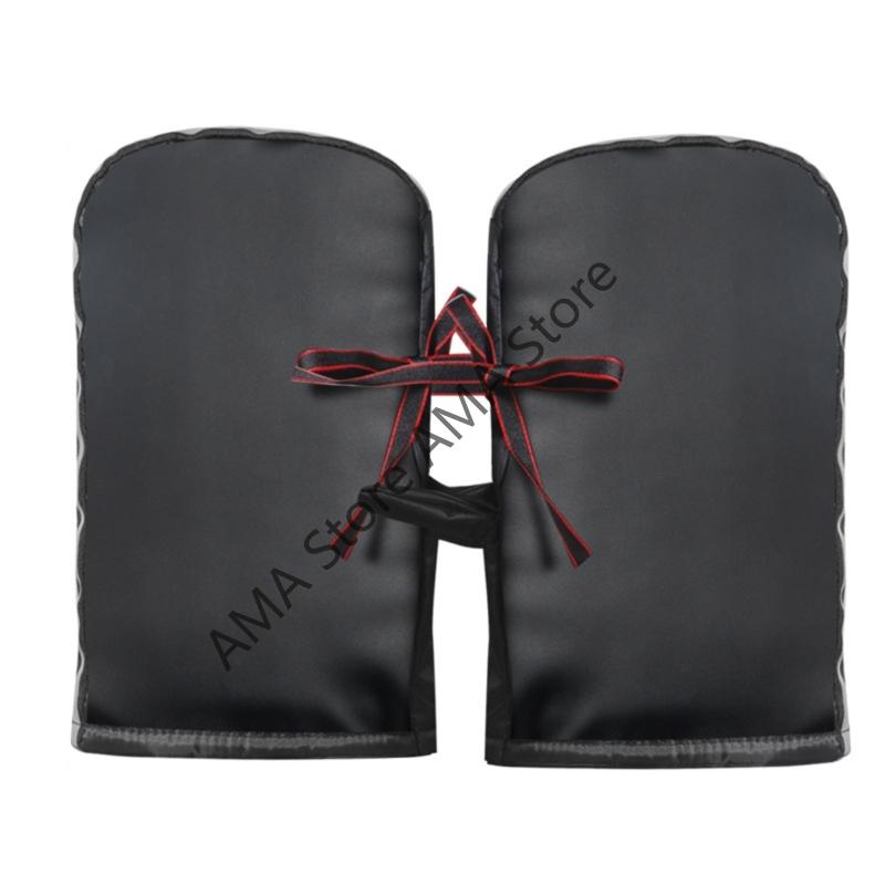 X7JF Thermal Insulated Motorcycle Riding Gloves Windproof Reflective Handlebar Muffs Cover For Winter Riding