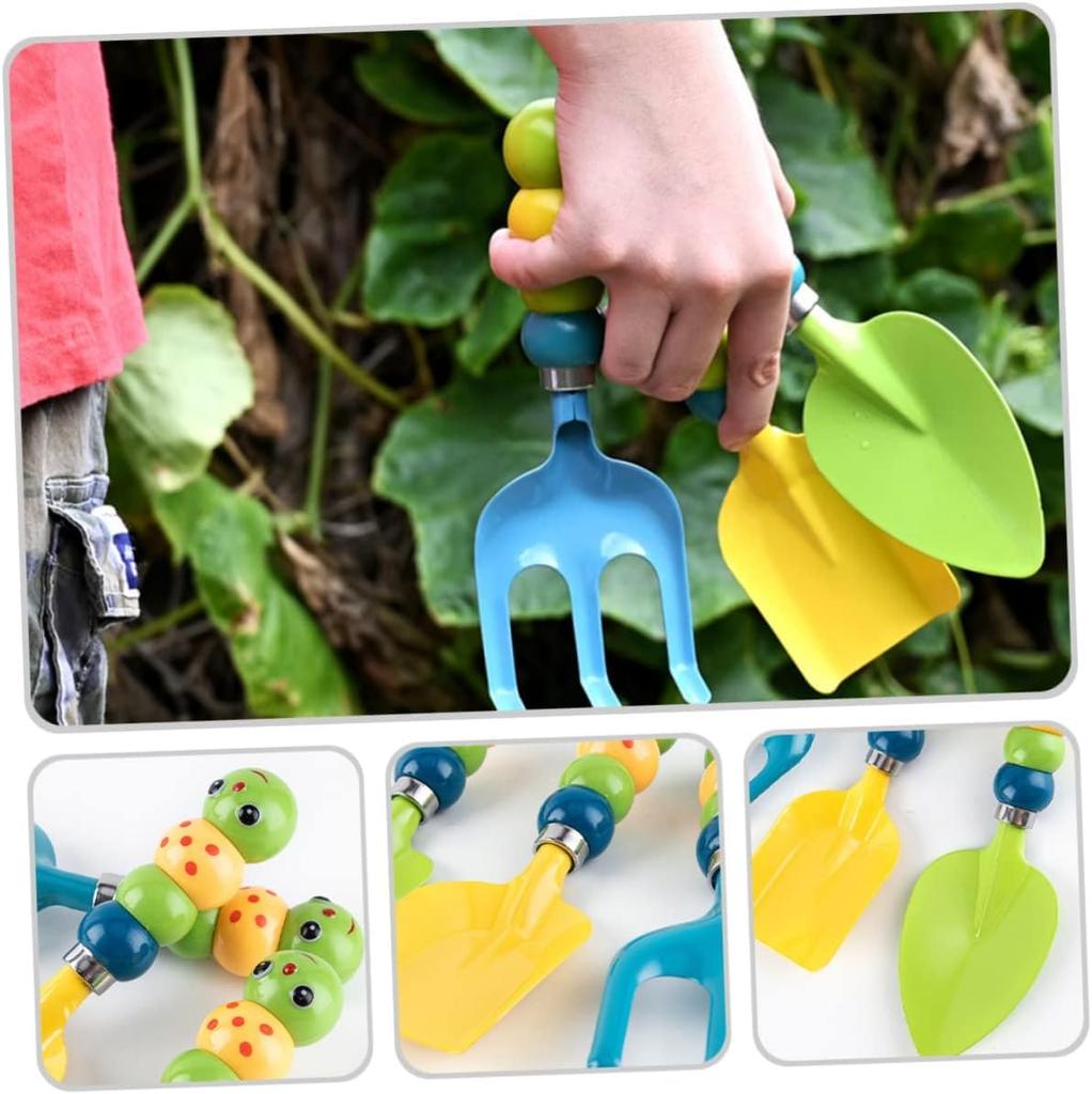 DIFEIUKI Hageverktøysett med Søtt Hagearbeidssett for Barn med og Hageleker for Sand og Sjø Hånd- og Hagearbeidsutstyr for Barn og Hagearbeid Hjemme