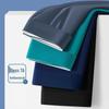 Men's Large Ice Silk Cooling Mid-Waist Boxer Briefs: Breathable, Thin, Graphene Antibacterial Underwear for Summer.