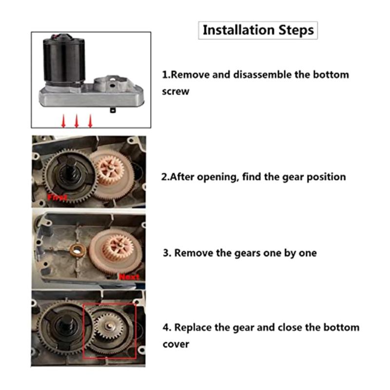 Repalcement Motor Gear Slide Out Motor Gear 18:1 Ratio Stripped Gear Repair