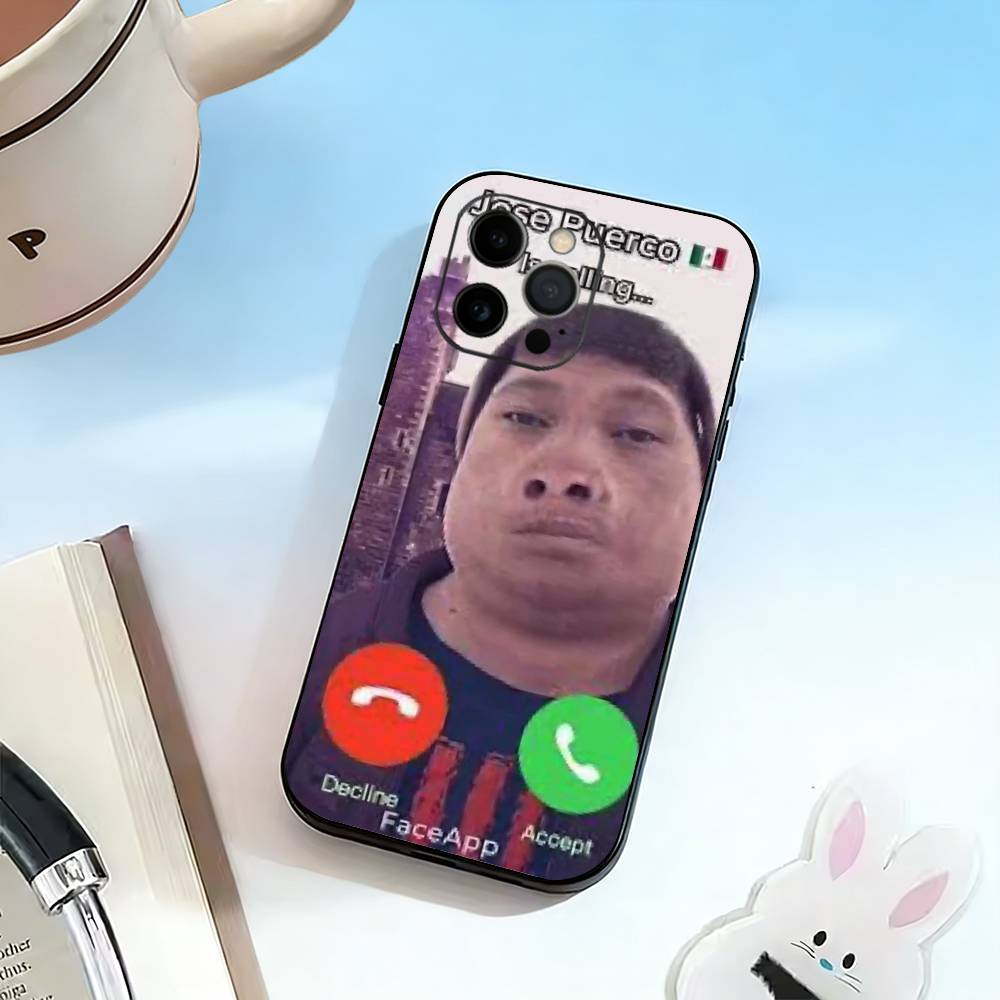 D-John Pork is Calling. Answer Call Phone Case For iPhone 17, 16,15,14,13,12,11 Plus,Pro Max, Others Soft Black Cover