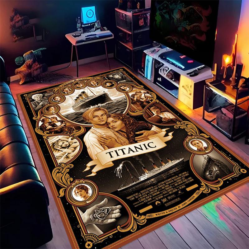 Love Tragedy Titanic Carpet Suitable for All Seasons Printing Bathroom Mat Dormitory Decoration Doormat