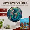 [mysitcal creatures]. CRAFTHUB Wooden Jigsaw Puzzle Dreamy Mermaid - Fun Wooden Puzzle for Adults and Kids, 158 Pieces, A3 Size, 10.9" x 10.9"