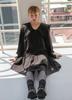 Yansisi Sailor Cotton Dress - Black