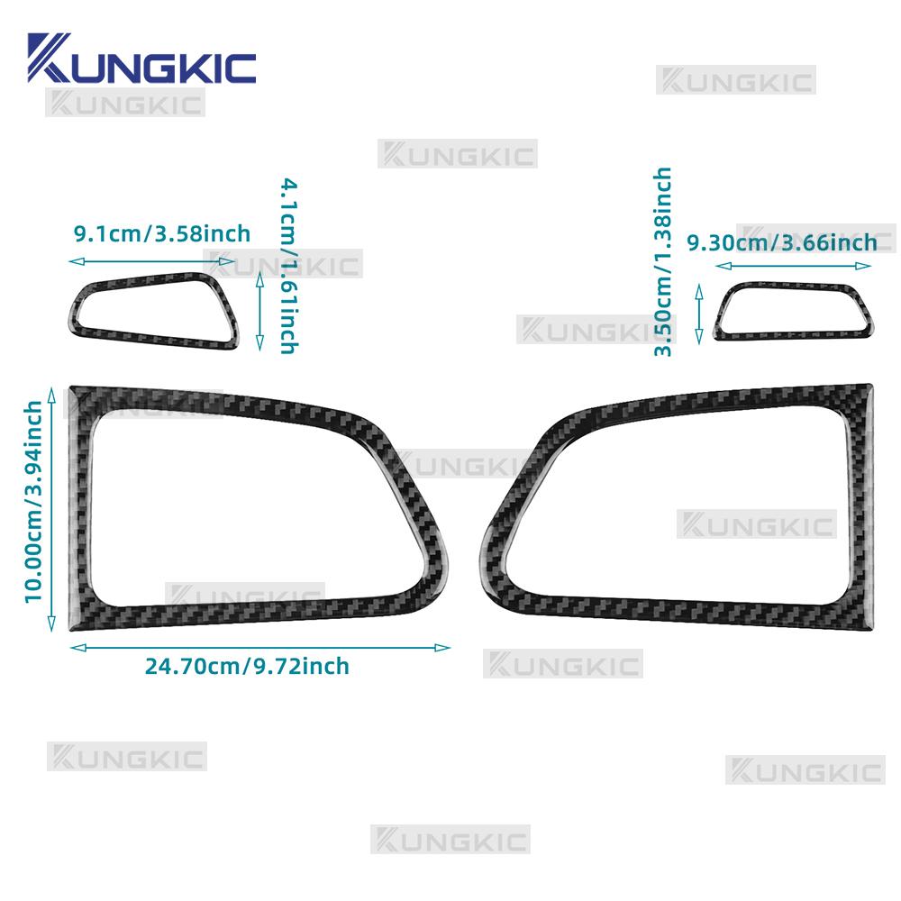 Real Soft Carbon Fiber Sticker For Renault Megane 4 2016 2017 2018 2019 2020 2025 2025 2025-2025 Car Center Console Air Outlet