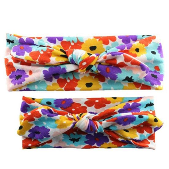 

2 шт. / Компл. Мама ребенок милые красивые эластичные цветочные бантом повязки на голову резинки для волос 2